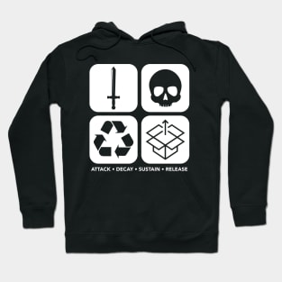 Attack Decay Sustain Release Icons Hoodie